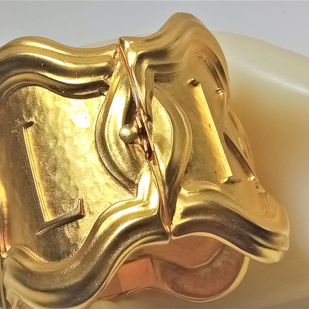 Vintage Massive Lagerfeld  "Karl" Name  Bracelet - Picture 5 of 9